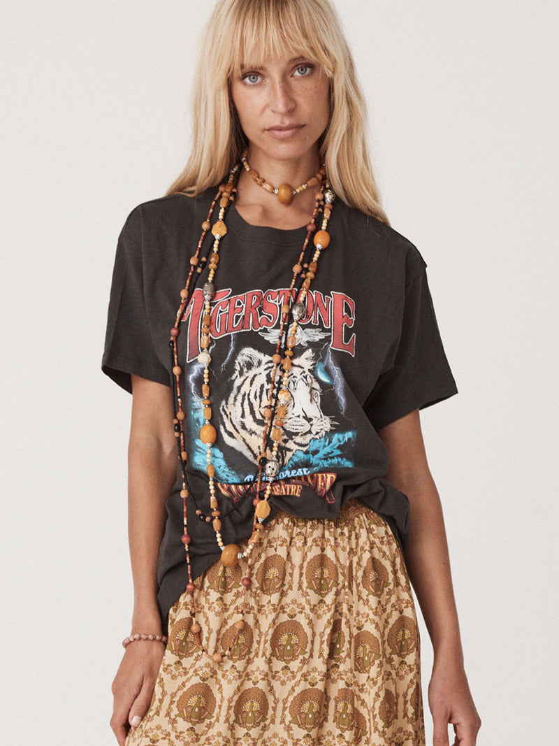 Spell - Stormy River Biker Tee - Charcoal