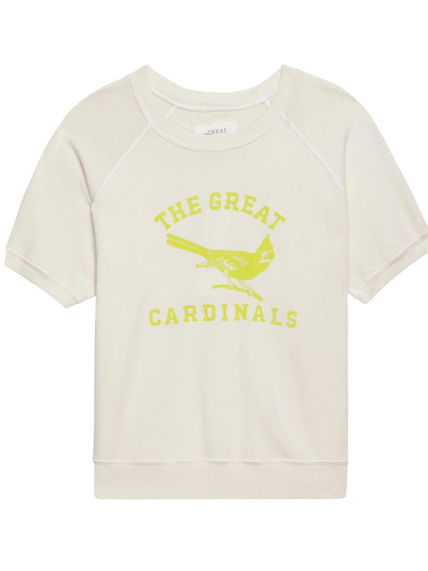 The Great - Short Sleeve Sweatshirt - Cardinal