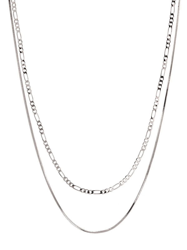 LUV AJ - Cecilia Chain Necklace - Silver