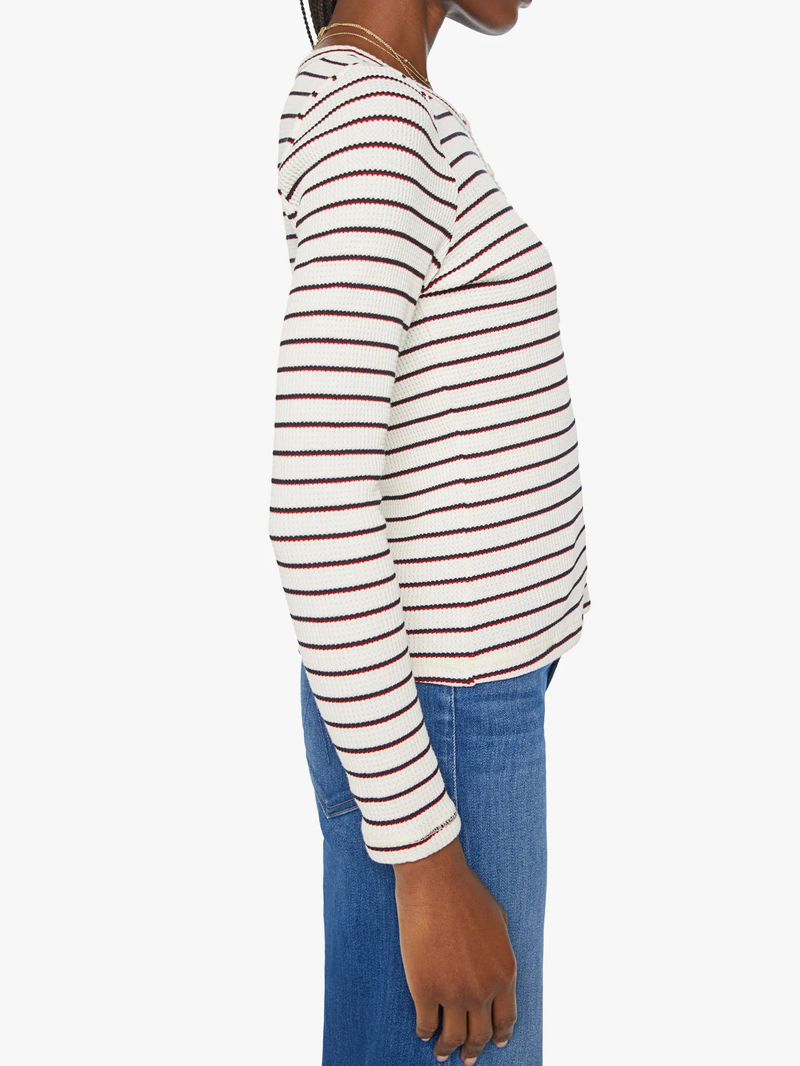 Mother Denim - THE ITTY BITTY PIXIE THERMAL- STRIPE TEASE