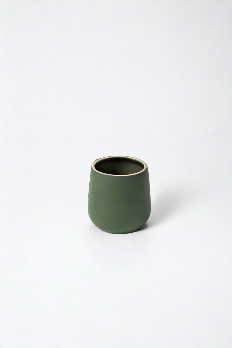 Stoneware Coffee & Tea Cup | Edan 7.5 oz: Matte Black