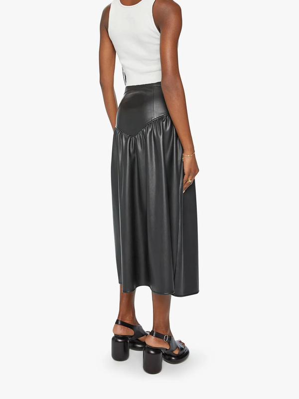 Mother Denim - THE GATHER YOUR WITS SKIRT BLACK