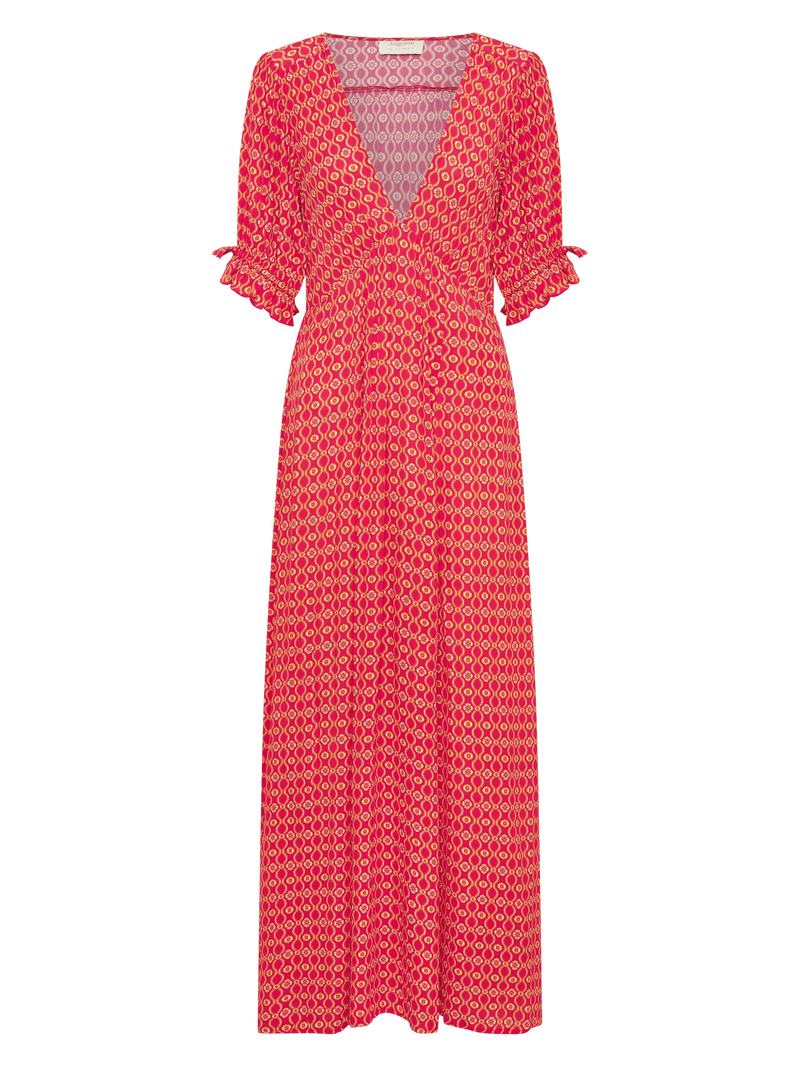 Auguste - Annamika Maxi Dress - Geometric Saffron