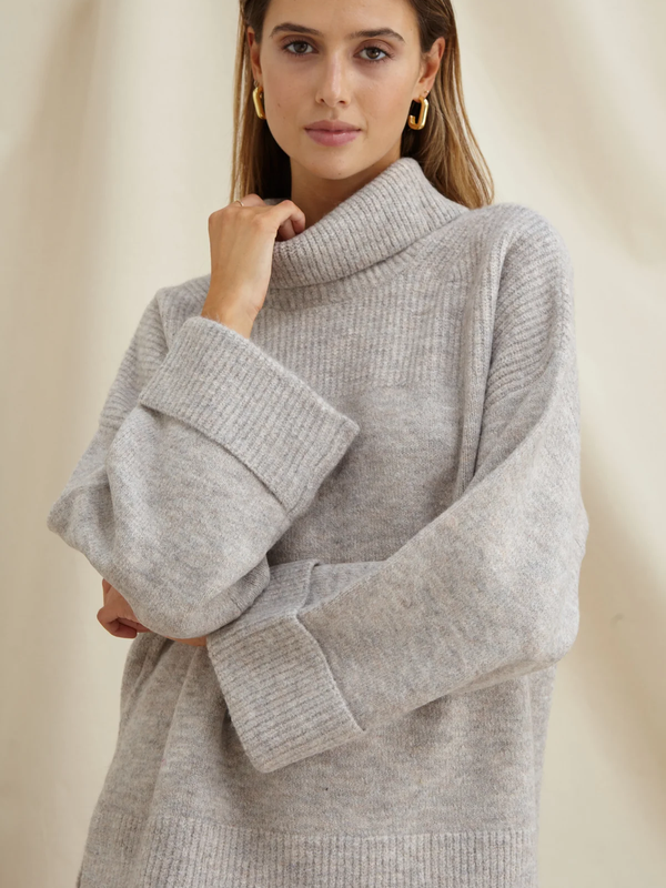 Charli London - Vanessa Sweater - Grey Melange