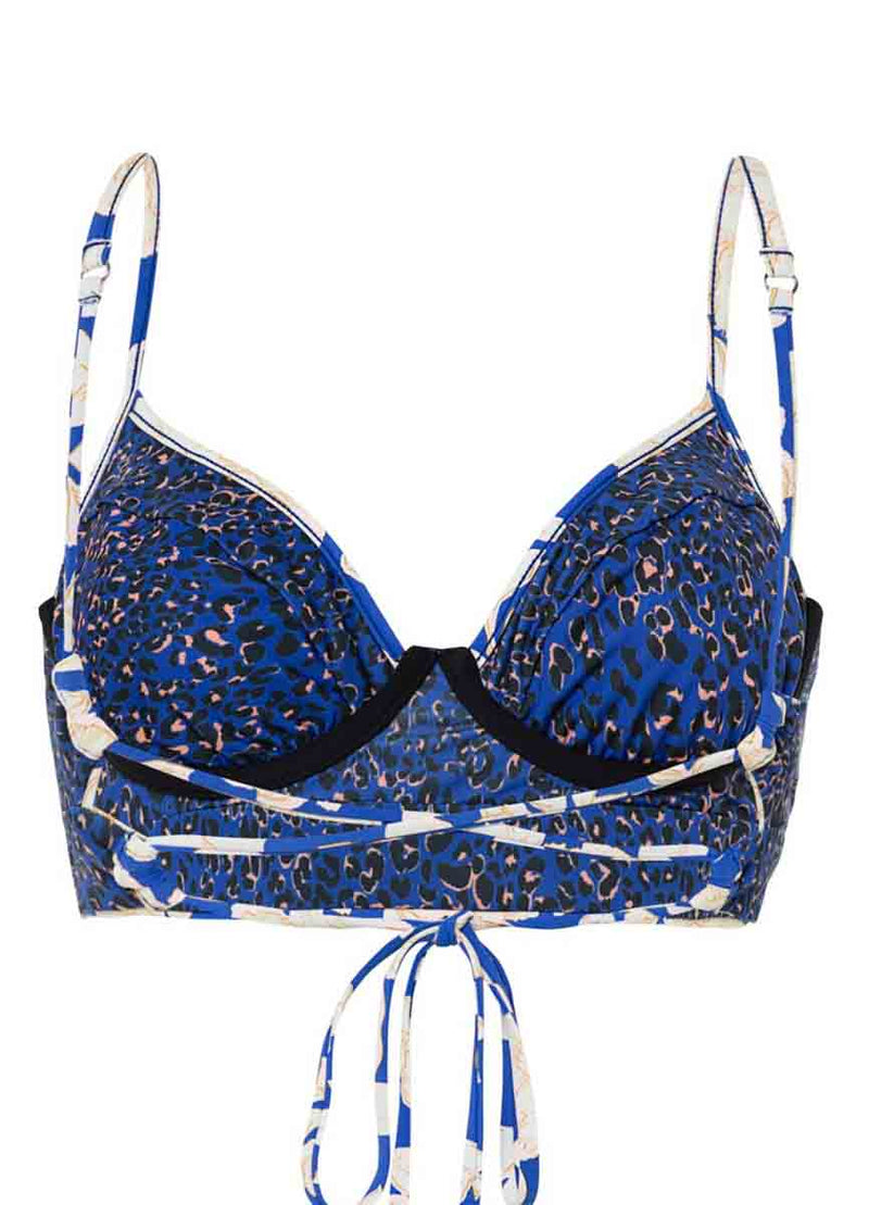 Maaji - Blue Bouquet Milany Underwire Bustier Bikini Top