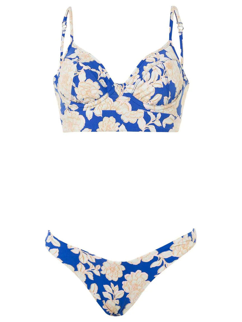 Maaji - Blue Bouquet Splendour High Leg Bikini Bottom