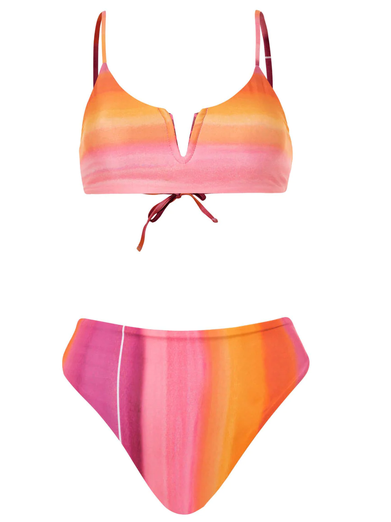 Maaji - Sunrise Dye Sully High Rise/High Leg Bikini Bottom