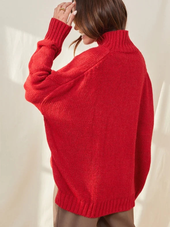 Charli London - Margot Sweater - Apple Red