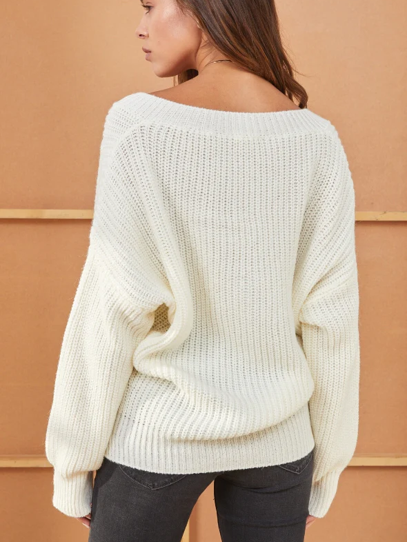 Charli London - Petra V Neck Sweater