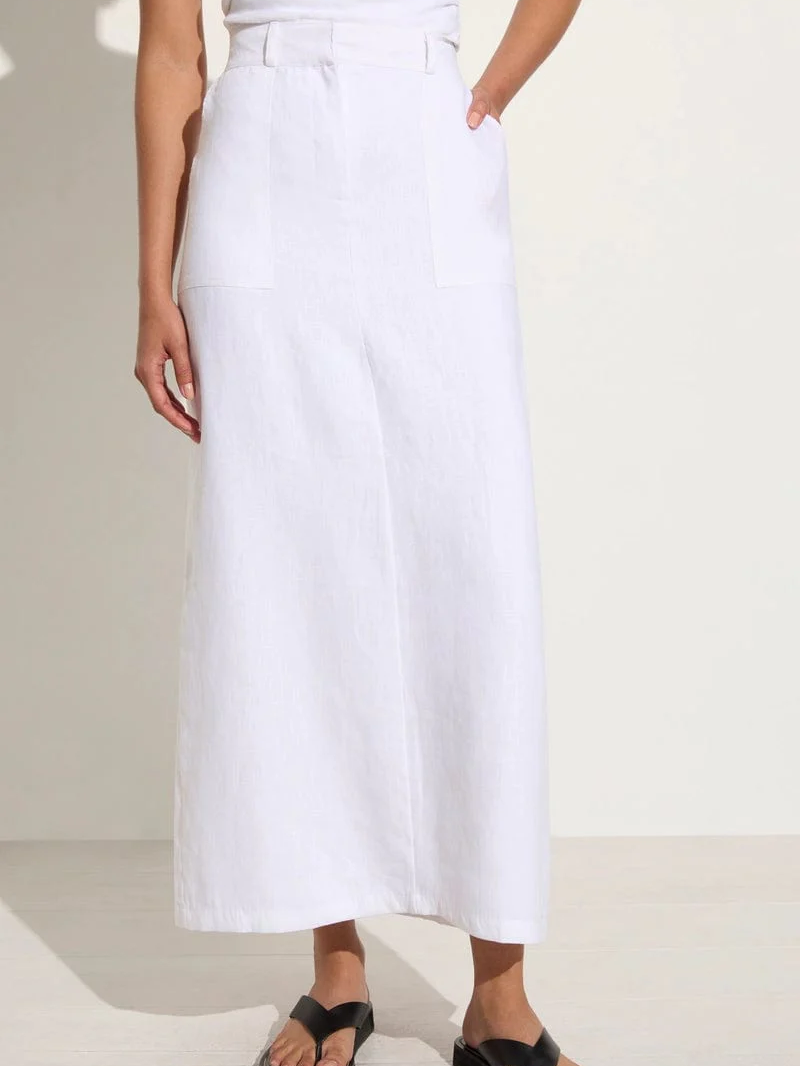 Faithfull - Amreli Linen Skirt - White