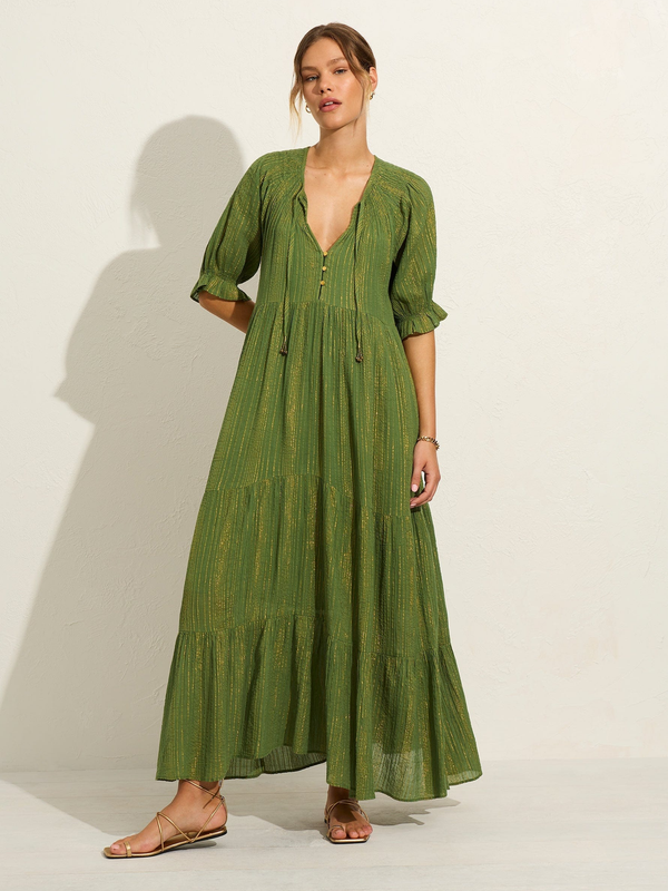 Auguste - BRIELLE MAXI DRESS - OLIVE GREEN