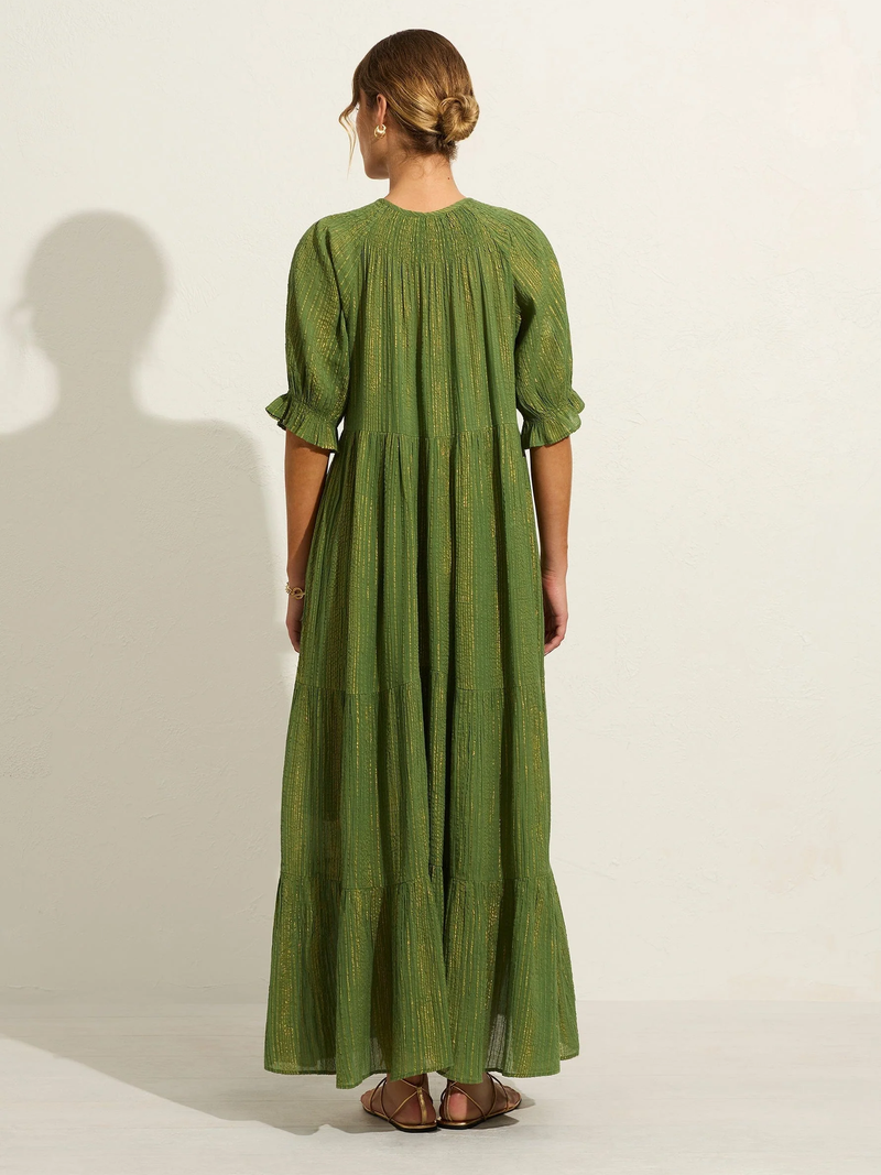 Auguste - BRIELLE MAXI DRESS - OLIVE GREEN