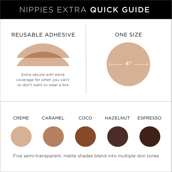 Nippies Skin "Extra" Nipple Covers (thicker)