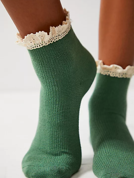 Free People - Beloved Waffle Knit Ankle Socks