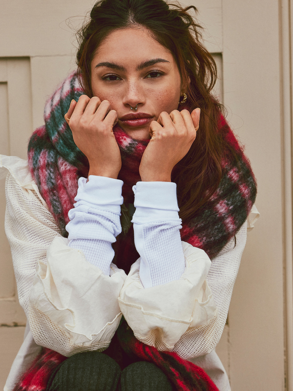 Free People - Falling For You Scarf - Candy Apple