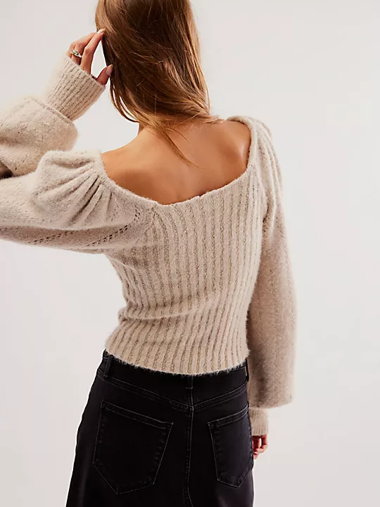 Free People - KATIE PULLOVER - Sand Dollar Combo