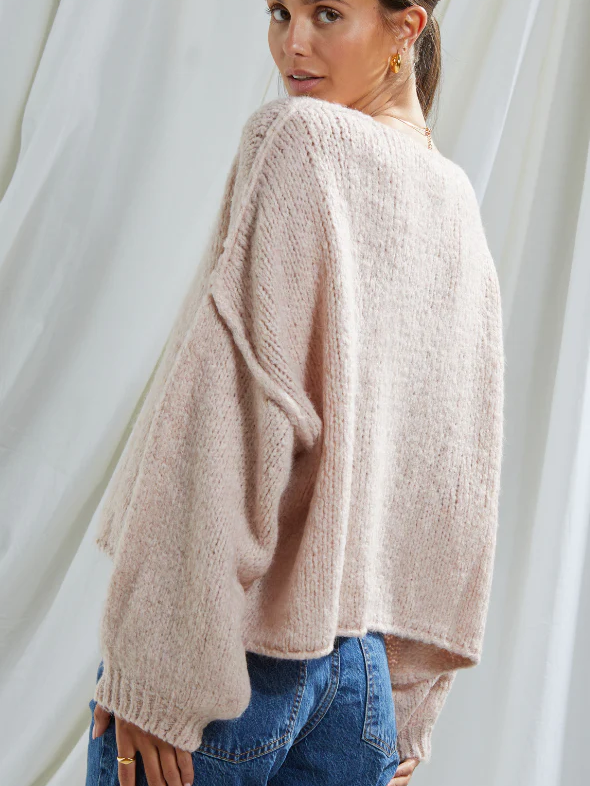 Charli London - Mia Sweater - Soft Pink